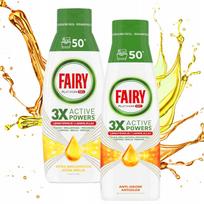 Indaplovių gelis Fairy Platinum, citrinų ir agrumų kvapo, 2 x 900 ml, 2 x 50 ciklų