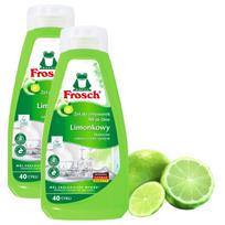 Indų ploviklis Frosch Lime indaplovėms, 2 x 650 ml
