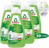Indaplovių gelis FROSCH su žaliųjų citrinų ekstraktu, 650 ml, 40 ciklų, 5 vnt.