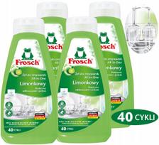 Indaplovių gelis FROSCH, ekologiškas, su laimu, 650 ml, 40 plovimų, 4 vnt.