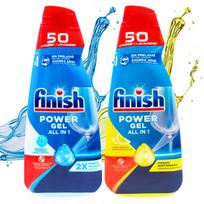 Indaplovių gelis Finish All In One, mišrus aromatas, 2 x 1 l, 100 plovimų