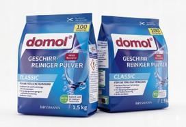 Indaplovių milteliai Domol Classic, 2 x 1,5 kg (3 kg), 200 plovimų, vokiški