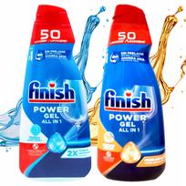 Indaplovių gelis FINISH, ALLinOne, apelsinų kvapo, 2 x 1000 ml, 100 plovimų