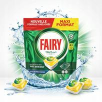 Indaplovių kapsulės Fairy All in 1 Lemon, 43 vnt.