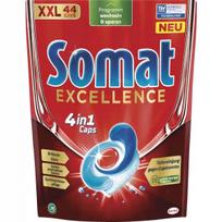 Indaplovių kapsulės Somat Excellence 4in1, 44 vnt.