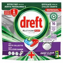 Indaplovių tabletės DREFT PLATINUM PLUS All in One, 2x16 vnt.