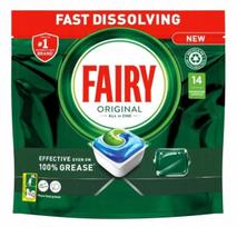 Indaplovių tabletės Fairy Original AllInOne, 14 vnt.