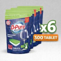 Indaplovių tabletės D-Pure All-in-One, ypač stiprios, 300 vnt.
