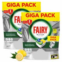 Indaplovių kapsulės FAIRY Platinum All In One Lemon, 81 vnt., 2 pakuotės