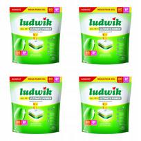 Indaplovių tabletės Ludwik All in 1 Ultimate Power, 80 vnt., greipfrutų kvapo, 4 pakuotės