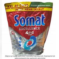 Indaplovės kapsulės Somat 4in1 Excellence, 49 vnt.