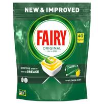 Indaplovių tabletės Fairy Original Lemon, 40 vnt.