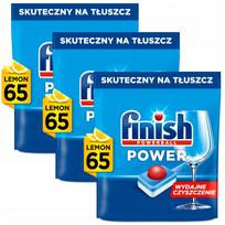 Indaplovių tabletės FINISH Power All-in-1 su citrina, 195 vnt.