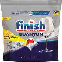 Indaplovių tabletės FINISH QUANTUM All in 1, citrinų kvapo, 36 vnt.