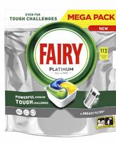 Indaplovių tabletės Fairy Platinum All in One, 113 vnt.