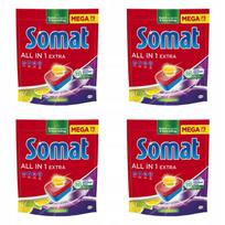 Indaplovių tabletės Somat All in One Extra Lemon, 75 vnt., 4 x 1245 g