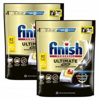 Indaplovių tabletės Finish All-in-one Ultimate Plus Lemon, 82 vnt., 2 pakuotės