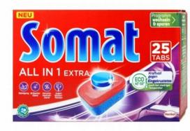 Indaplovių tabletės Somat All-in-1 Extra, 25 vnt.