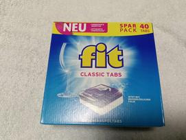 Indaplovių tabletės FIT CLASSIC, 40 vnt., 0,72 kg, Vokietija