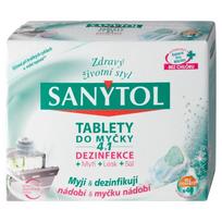 Indaplovių tabletės Sanytol 4 in 1, dezinfekuojančios, 40 vnt.