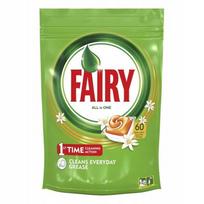 Indaplovių tabletės Fairy All in One, 60 vnt.