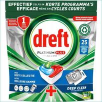 Indaplovių tabletės Dreft Platinum Plus, 25 vnt.