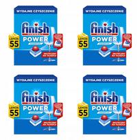 Indaplovių tabletės Finish Power Essential Lemon, 4 pakuotės po 55 vnt.