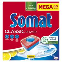 Indaplovės tabletės Somat Classic, 80 vnt., citrinų kvapo
