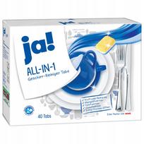 Indaplovių tabletės Ja! All-In-1, 40 vnt., Vokietija