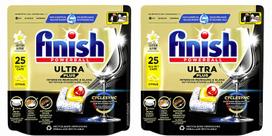 Indaplovių kapsulės FINISH Ultra Plus Lemon, 50 vnt. (2x25)