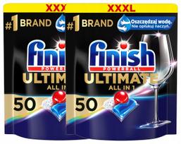 Indaplovių kapsulių rinkinys Finish Ultimate All in One, gaiva, 2 x 50 vnt.