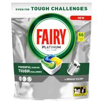 Indaplovių tabletės Fairy Platinum Lemon, 3 x 66 vnt., citrinų kvapo