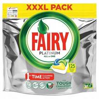 Indaplovių kapsulės Fairy Platinum, 125 vnt., citrinų kvapo