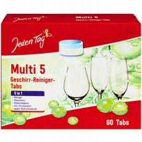 Indaplovių tabletės Jeden Tag Multi 5, 5 in 1, 60 vnt.