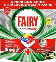 Indaplovės kapsulės Fairy Platinum Plus Lemon, 102 vnt.