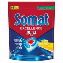 Indaplovių kapsulės Somat Excellence Lemon 3in1, 44 vnt., 796,4 g