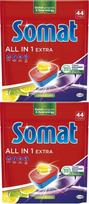 Indaplovių tabletės SOMAT All in One Extra, 44 vnt., 2 pakuotės
