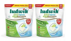 Indaplovių tabletės LUDWIK ECO ULTIMATE PLUS, 55 vnt., 2 pakuotės