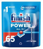 Indaplovių tabletės Finish Power All in 1, Fresh, 65 vnt.