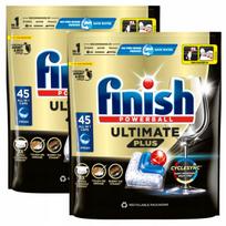 Indaplovių kapsulės Finish Ultimate Plus All in 1, 45 vnt., 2 pakuotės