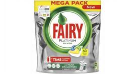 Indaplovių kapsulės Fairy Platinum, 60 vnt., citrinų kvapo