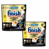 Indaplovių kapsulės FINISH Powerball Ultimate Lemon, 25 vnt., 2 pakuotės