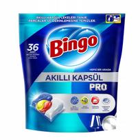 Indaplovės kapsulės Bingo Smart Pro, 36 vnt., universalios, citrinų kvapo