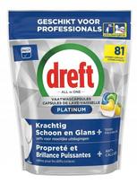 Indaplovių kapsulės Dreft Platinum Lemon, 81 vnt.