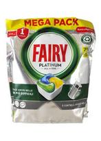 Indaplovių tabletės Fairy Platinum Lemon, 73 vnt.