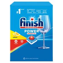 Indaplovių tabletės Finish Power Essential 55 vnt., citrinų kvapo