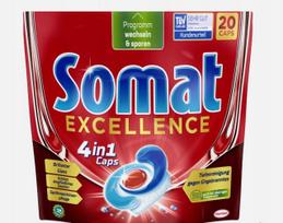 Indaplovių tabletės Somat Excellence 4in1, 20 vnt.