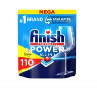 Indaplovių tabletės Finish Power All in 1 Lemon, 110 vnt.