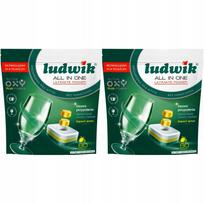 Indaplovės tabletės LUDWIK All In One Oxy Plus Lemon, 160 vnt.