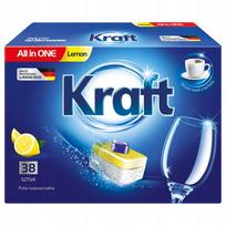 Indaplovių tabletės Kraft All in One, citrinų kvapo, 38 vnt.